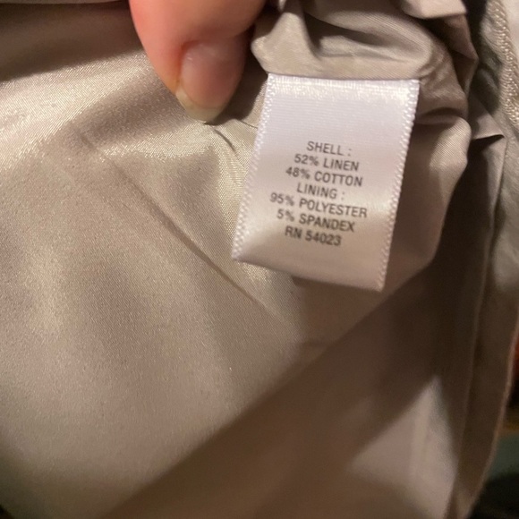 BANANA REPUBLIC LINEN PENCIL SKIRT - Picture 6 of 6